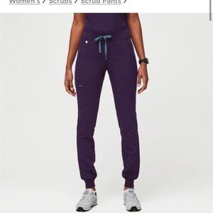 Women's Purple Jogger FIGS Scrub Pants